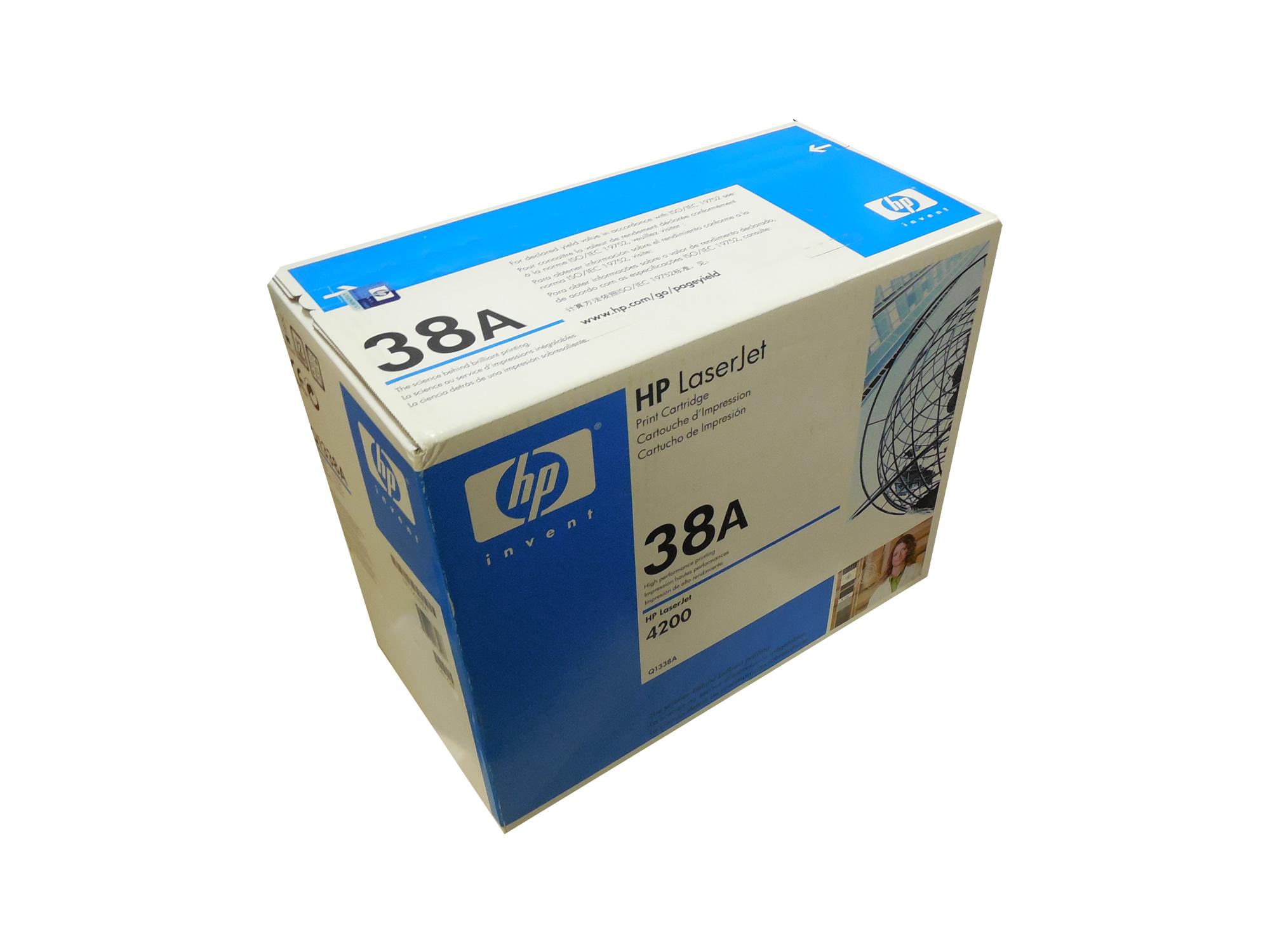 HP Q1338A (38A) Black Toner Cartridge LaserJet 4200 Genuine OEM ...