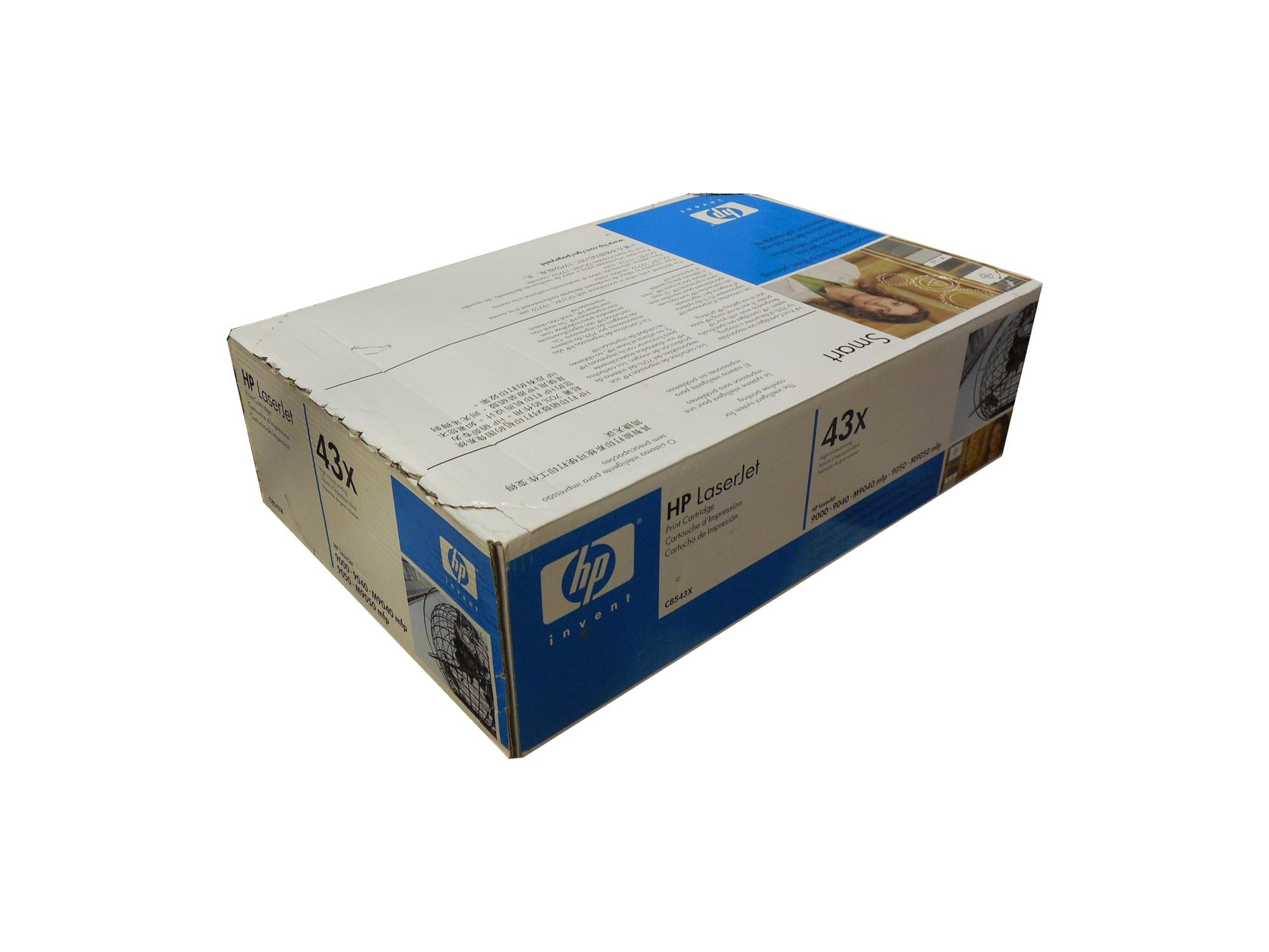 HP C8543X (43X) Hewlett Packard Black Toner Cartridge Genuine OEM ...