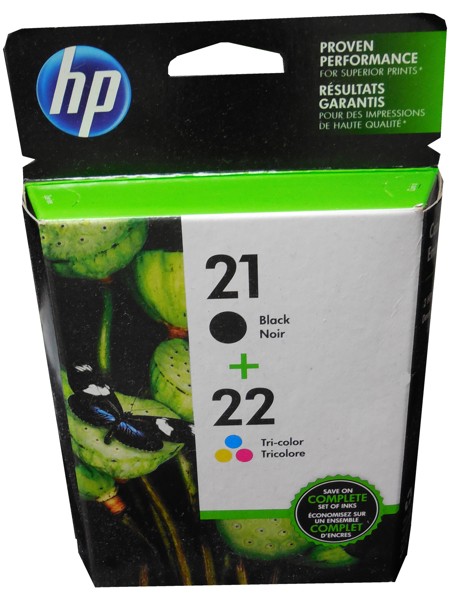 HP C9509FN 21/22 ComboPack Black & TriColor Ink Cartridges eBay